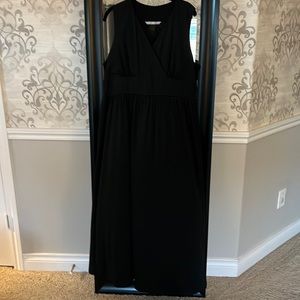 Peter Nygard black satin sundress